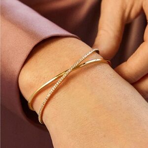 NWOT BaubleBar Shayla 18K Gold Cuff Bracelet - Gold